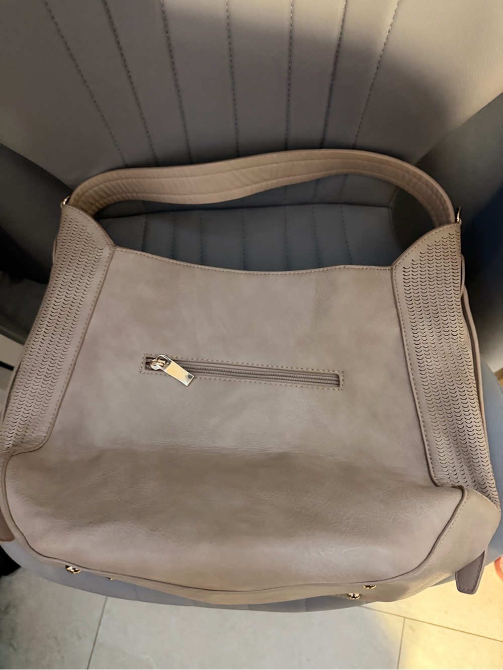 Taupe Women's Shoulder Bag - Classic Everyday Tote